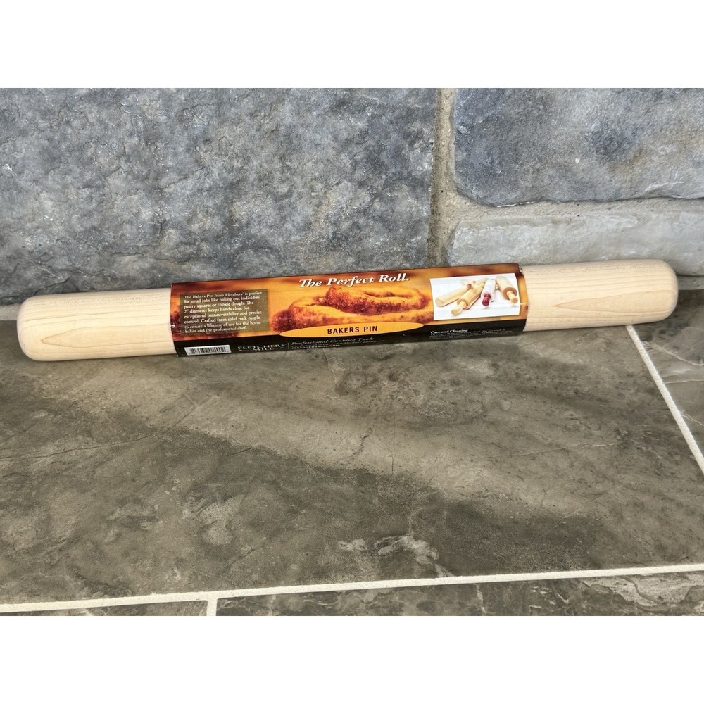 Fletchers' Mill Wood Bakers Rolling Pin - Professional Pastry & Dough Roller USA - Picture 6 of 12